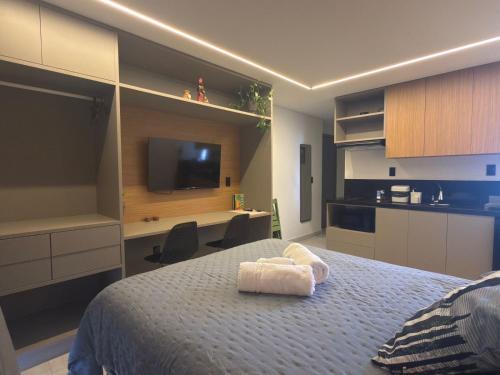 Intermares Apartment | Lindo Studio com rooftop e piscina