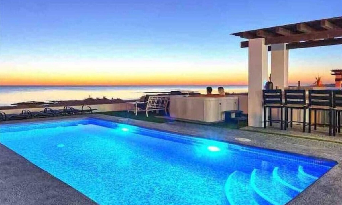 La Choya House | Sunset Beach House Ocean Front Hot Tub & Pool