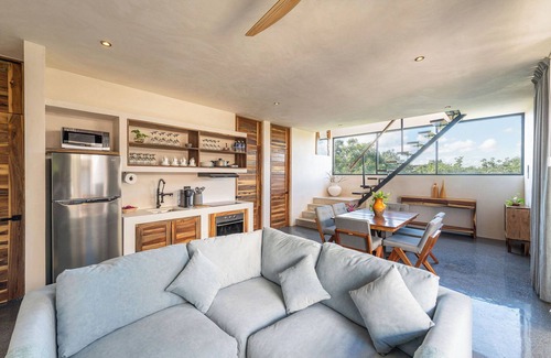 Tulum Apartment | 3-Bed Panoramic Penthouse Private Rooftop Pool Terrace Jetted Dip Pool