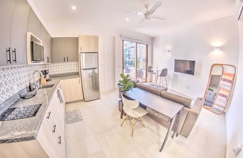 Bucerias Apartment | 3 Blocks to Beach with Private Terrace & Grill