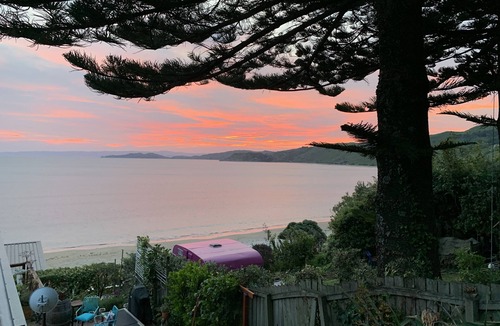 Pouawa House | Artist Magical Hideaway on Makorori Beach. Awesome views and sunsets.