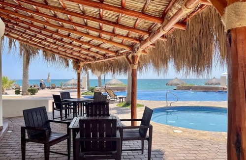 Puerto Penasco Condo | Beachfront Tranquil Resort with Edgeless Pools, Sauna