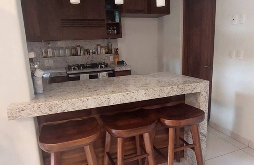 El Hujal Condo | Cozy condo with pool and palm shelter- 5 min from the beach!