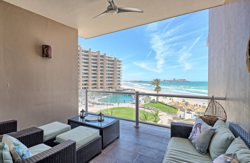 Puerto Penasco Condo | Fresh Remodel - 1BR 1BA Gorgeous Ocean Front Condo at Las Palomas - Cristal 306