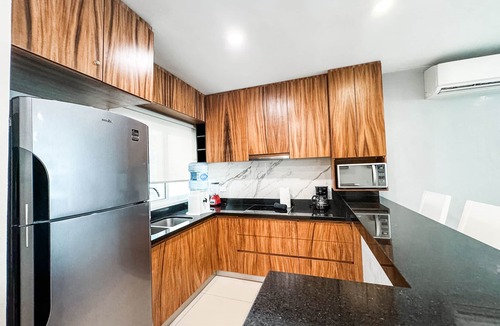 Gonzalo Guerrero Apartment | Nice Decor - Very Big * Gym *Jacuzzi * steps from 5th av & mamita's beach