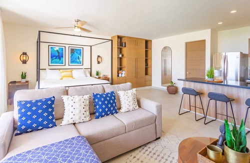 Akumal Condo | Oceanview Penthouse, Private Balcony, BBQ & Pool