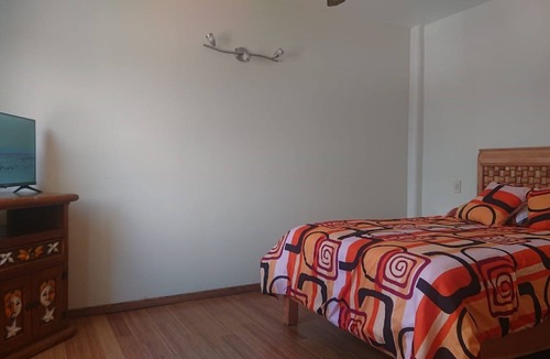 Coyoacan Apartment | Room with a bed, sofa bed, kitchenette and bathroom.
