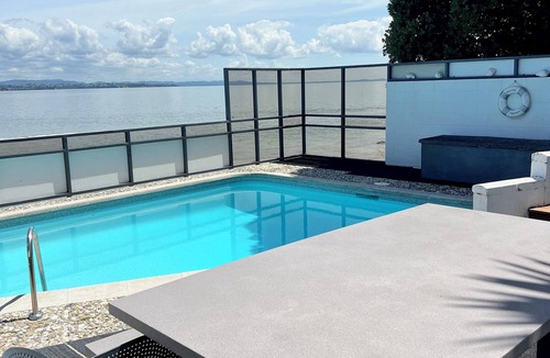 Clarks Beach House | Waterfront Oasis: Panoramic views, pool, pet-friendly. Like living on a boat.