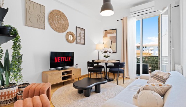 Nice Renting - ARSON - Chic & Modern Design 2-Bedroom AC Port Nice