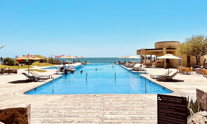 Puerto Penasco Condo | Beachfront Tranquil Resort with Edgeless Pools, Sauna