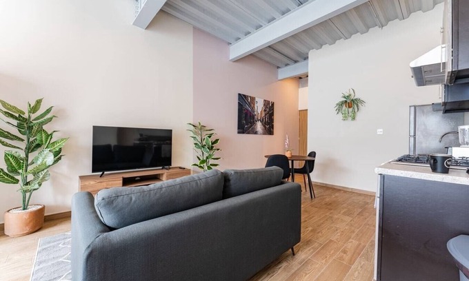 Zona Rosa Apartment | VH | Loft ejecutivo Roma Nte | wifi and rooftop |300